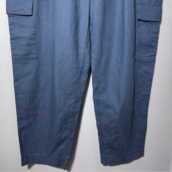 Old Navy High-Waisted Linen-Blend Cargo Straight Leg Pants Size 2X NWT Brand New - Picture 5 of 13